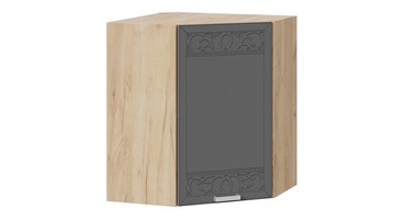 Угловой кухонный шкаф Долорес 1В6У (Дуб крафт золотой/Титан) в Нижнекамске
