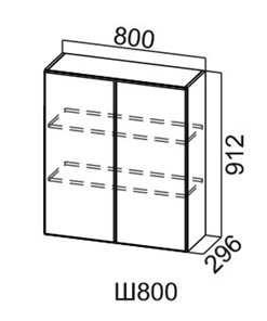 Шкаф кухонный Модус, Ш800/912, цемент светлый в Нижнекамске