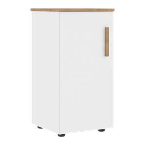Низкий шкаф колонна с глухой дверью левой FORTA Белый-Дуб Гамильтон FLC 40.1 (L) (399х404х801) в Набережных Челнах