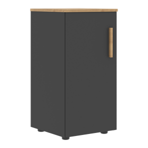 Низкий шкаф колонна с левой дверью FORTA Графит-Дуб Гамильтон  FLC 40.1 (L) (399х404х801) в Набережных Челнах