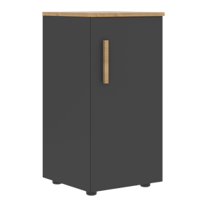 Низкий шкаф колонна с глухой дверью правой FORTA Графит-Дуб Гамильтон  FLC 40.1 (R) (399х404х801) в Нижнекамске