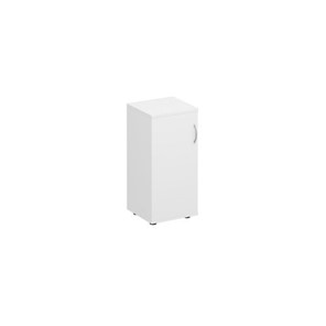 Шкаф для документов низкий узкий закрытый Комфорт КФ, белый премиум (40x38x84) К.508 ДШ в Казани