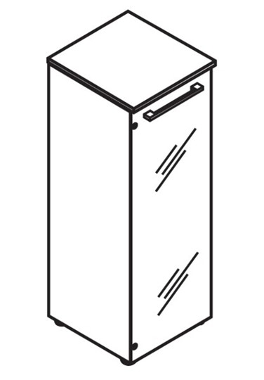 Шкаф колонна MORRIS Дуб Базель/Венге Магия MMC 42.2 (429х423х1188) в Казани - изображение 2