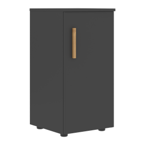 Низкий шкаф колонна с правой дверью FORTA Черный Графит FLC 40.1 (R) (399х404х801) в Набережных Челнах