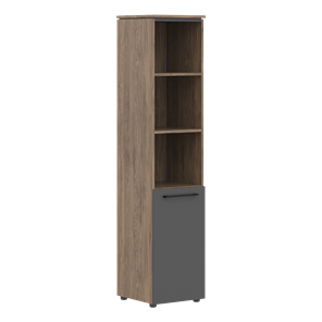 Шкаф колонка с глухой нижней дверью MORRIS TREND Антрацит/Кария Пальмира MHC 42.5 (429х423х1956) в Набережных Челнах