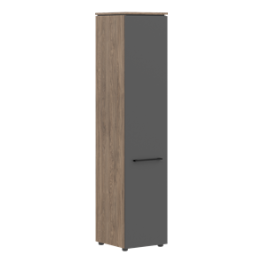 Шкаф с высокий  глухой дверью MORRIS TREND Антрацит/Кария Пальмира MHC 42.1 (429х423х1956) в Нижнекамске
