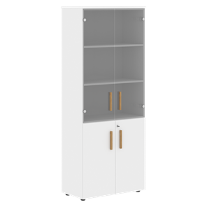 Шкаф широкий высокий FORTA Белый FHC 80.2(Z) (798х404х1965) в Нижнекамске
