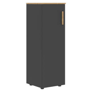 Шкаф колонна средний с левой дверью FORTA Графит-Дуб Гамильтон   FMC 40.1 (L) (399х404х801) в Альметьевске
