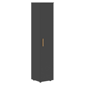 Высокий шкаф с глухой дверью колонна FORTA Черный Графит  FHC 40.1 (L/R) (399х404х1965) в Нижнекамске