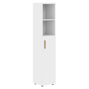 Высокий шкаф с глухой средней дверью  правой FORTA Белый FHC 40.5 (R) (399х404х1965) в Казани