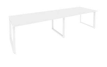 Стол для переговорки O.MO-PRG-2.4 Белый/Белый бриллиант в Нижнекамске