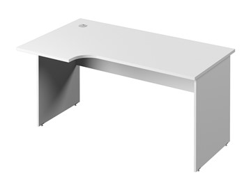 Эргономичный стол С-35 левый, цвет Белый в Набережных Челнах