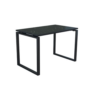 Стол для компьютера Янтарь 55.08 мрамор черный/металл черный в Набережных Челнах