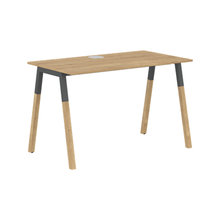 Письменный стол FORTA Дуб Гамильтон-Черный графит-Бук FST 1167 (1180х670х733) в Нижнекамске - изображение