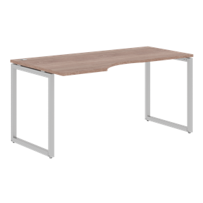 Письменный стол с боковым левым выступом XTEN-Q Дуб-сонома-серебро XQCET 169 (L) (1600х900х750) в Нижнекамске