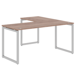Письменный стол угловой левый XTEN-Q Дуб-сонома- серебро XQCT 1615 (L) (1600х1500х750) в Нижнекамске