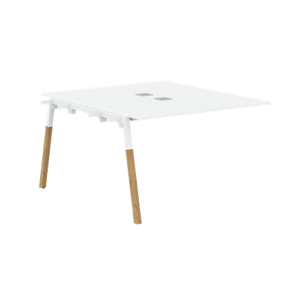 Переговорный стол FORTA Белый-Белый-Бук FIWST 1113 (1180х1346х733) в Нижнекамске - изображение