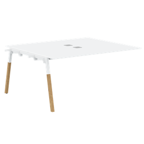 Переговорный стол FORTA Белый-Белый-Бук FIWST 1513 (1580х1346х733) в Набережных Челнах