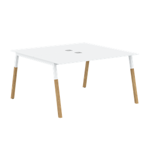 Стол для переговоров FORTA Белый-Белый-БукFWST 1313 (1380x1346x733) в Набережных Челнах