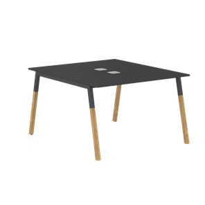 Стол для переговоров FORTA Черный Графит-Черный Графит-Бук  FWST 1113 (1180x1346x733) в Набережных Челнах