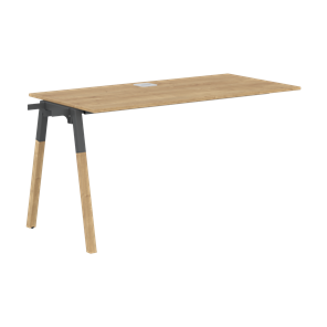 Переговорный стол FORTA Дуб Гамильтон-Черный графит-Бук  FIST 1167 (1180х670х733) в Альметьевске