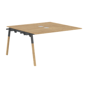 Переговорный стол FORTA Дуб Гамильтон-Черный графит-Бук FIWST 1313 (1380х1346х733) в Альметьевске