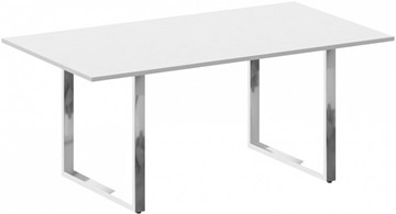 Конференц-стол для переговоров Metal system direct БО.ПРГ-180 Белый в Нижнекамске