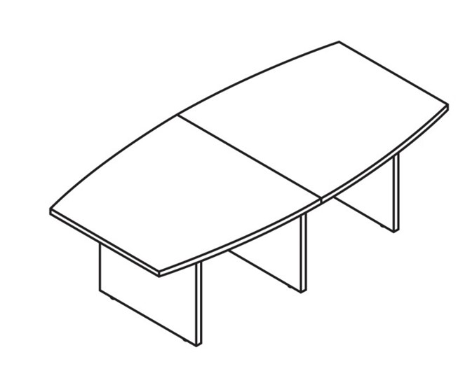 Офисный стол для переговоров MORRIS TREND Антрацит/Кария Пальмираа MCT 2412.1 (2400x1200x750) в Альметьевске - изображение 1