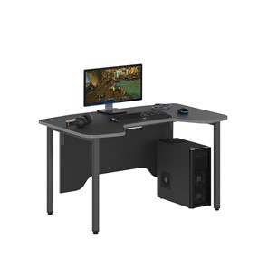 Компьютерный стол SKILLL SSTG 1385, (1360x850x747),  Антрацит /Металлик в Набережных Челнах
