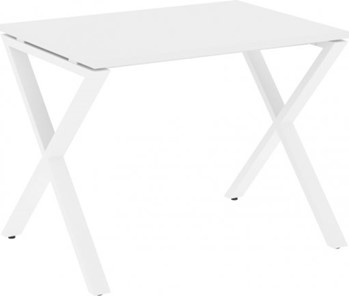 Письменный стол Loft VR.L-SRX-2.7, Белый Бриллиант/Белый металл в Нижнекамске