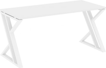 Письменный стол Loft VR.L-SRZ-4.7, Белый Бриллиант/Белый металл в Нижнекамске