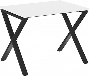 Стол на металлокаркасе Loft VR.L-SRX-1.7, Белый Бриллиант/Черный металл в Нижнекамске