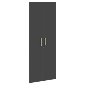 Высокие двери для шкафов с замком FORTA Черный Графит FHD 40-2(Z)  (794х18х1932) в Альметьевске
