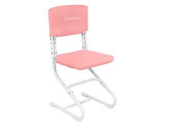 Комплект чехлов на сиденье и спинку стула СУТ.01.040-01 Розовый, Замша в Набережных Челнах
