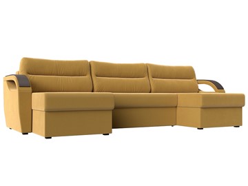 П-образный диван Форсайт, Желтый (Микровельвет) в Набережных Челнах