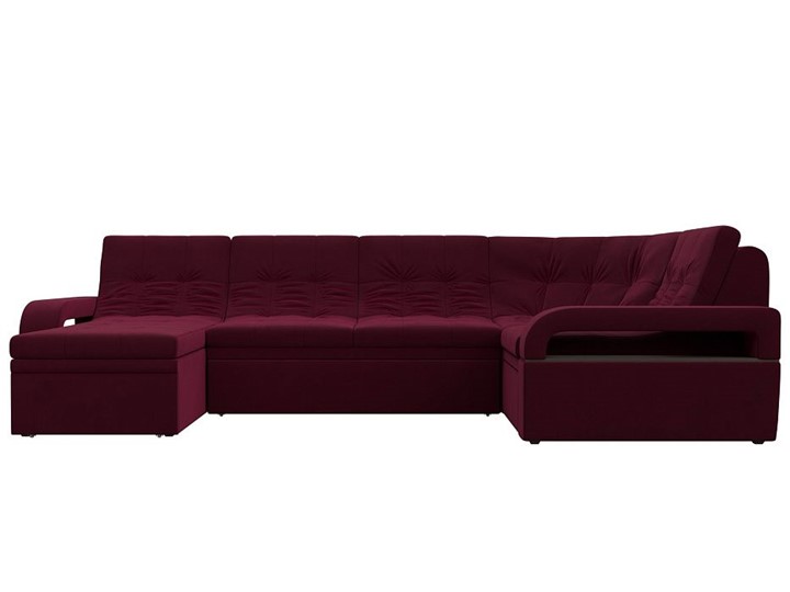П-образный диван Лига-035, Бордовый (Микровельвет) в Нижнекамске - изображение 5