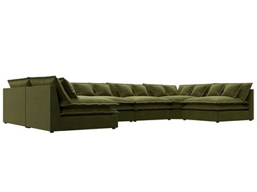 П-образный диван Лига-040, Зеленый (микровельвет) в Альметьевске - предосмотр 2