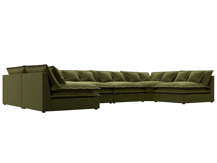П-образный диван Лига-040, Зеленый (микровельвет) в Альметьевске - изображение 2