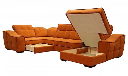 Угловой диван N-11-M (П1+ПС+УС+Д2+Д5+П1) в Казани - изображение 1