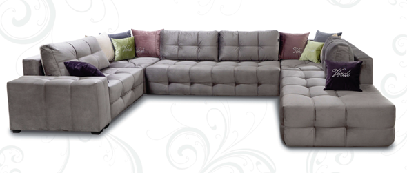П-образный диван Италия 405х230х255х80 в Нижнекамске - изображение