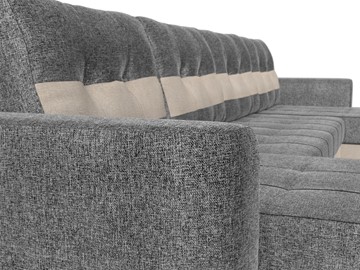 П-образный диван Честер, Серый/бежевый (рогожка) в Альметьевске - предосмотр 3