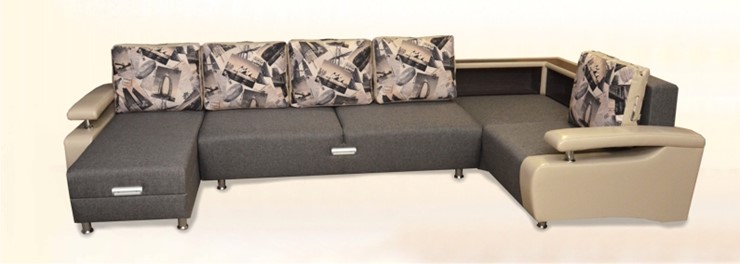 П-образный диван Престиж-15 люкс с полкой в Альметьевске - изображение 2