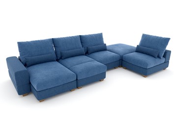 П-образный диван V-10-M П (П1+Д4+Д2+УС+ПС), Memory foam в Нижнекамске