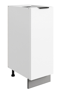 Тумба кухонная Стоун L300 (1 дв.гл.) (белый/джелато софттач) в Альметьевске