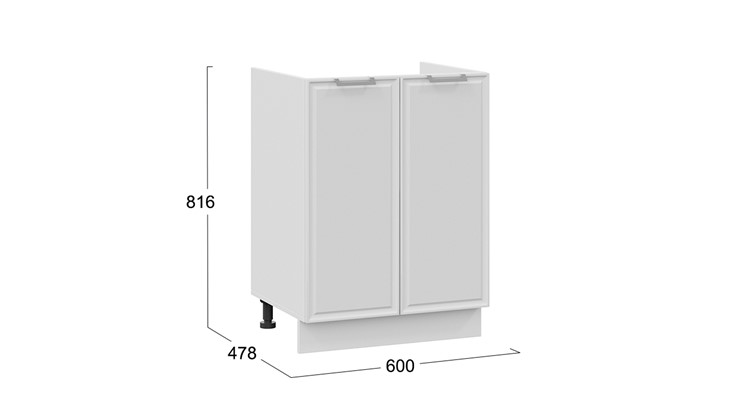 Кухонная тумба Белладжио 1Н6М (Белый, Фон белый) в Набережных Челнах - изображение 2