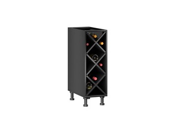 Тумба кухонная винная Мокка ЛД 270.070, цвет черный в Набережных Челнах
