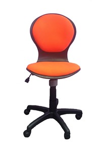 Детское крутящееся кресло Libao LB-C 03, цвет оранжевый в Нижнекамске
