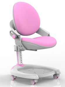 Растущее детское кресло Mealux ZMAX-15 Plus, Y-710 PN, белый металл, обивка розовая однотонная в Альметьевске