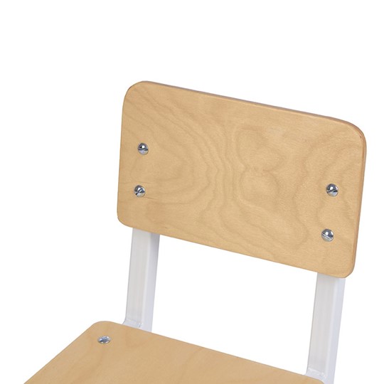 Детский стул POLINI Kids City S Ученик, 2 гр. Белый-дуб пастельный в Набережных Челнах - изображение 4