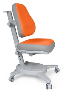 Кресло Mealux Onyx (Y-110) OG  - серое + чехол оранжевый с серыми вставками в Альметьевске